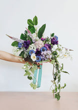 Load image into Gallery viewer, Anemone Faux Flower in Royal Purple - 17.5&quot;
