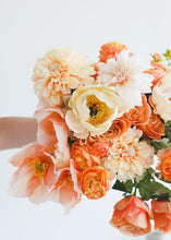 Load image into Gallery viewer, Orange Flowers Artificial Ranunculus
