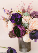 Load image into Gallery viewer, Anemone Faux Flower in Royal Purple - 17.5&quot;
