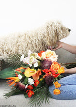 Load image into Gallery viewer, Large Bird of Paradise Artificial Flower in Orange - 32" Tall
