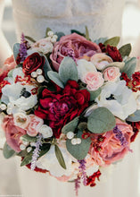 Load image into Gallery viewer, Silk Garden Dahlia in Burgundy
