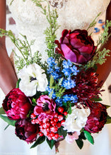 Load image into Gallery viewer, Silk Baby's Breath Flowers in Royal Blue - 19"
