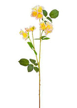 Load image into Gallery viewer, Pink and Yellow Artificial Wild Garden Roses
