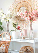 Load image into Gallery viewer, Pink Faux Cherry Blossom Flower Branch - 40"
