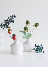Load image into Gallery viewer, Distressed White Hari Ceramic Bud Vase - 3.5" Tall
