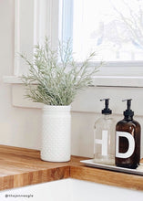 Load image into Gallery viewer, Glass Hobnail Jar in White - 7.5" Tall
