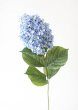 Load image into Gallery viewer, Faux Oakleaf Hydrangea Flowers in Blue - 34.5"
