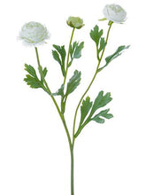 Load image into Gallery viewer, Ranunculus Artificial White Flowers
