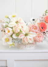 Load image into Gallery viewer, Silk Helleborus Flower Spray in Cream - 23"
