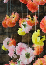 Load image into Gallery viewer, CASE OF 100 Orange Yellow Carnation Bulk Silk Flower Picks - 5" Tall
