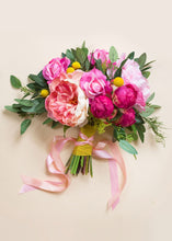 Load image into Gallery viewer, Artificial Flower Peony Bud in Fuchsia - 18" Tall
