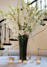 Load image into Gallery viewer, Artificial Dendrobium Orchid in Cream White 30"
