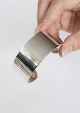 Load image into Gallery viewer, Silver Wrist Corsage Cuff Bracelet - 1.25" Wide
