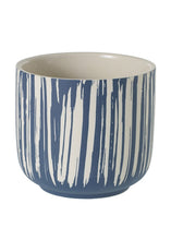 Load image into Gallery viewer, Small Blue Flower Pot - 3.5" Tall
