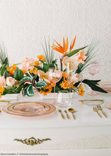 Load image into Gallery viewer, Artificial Bougainvillea in Orange Pink 34&quot;
