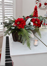 Load image into Gallery viewer, Red Artificial Garden Poinsettia - 13" Tall
