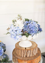 Load image into Gallery viewer, Blue Hydrangea Silk Flower - 6.5" Bloom
